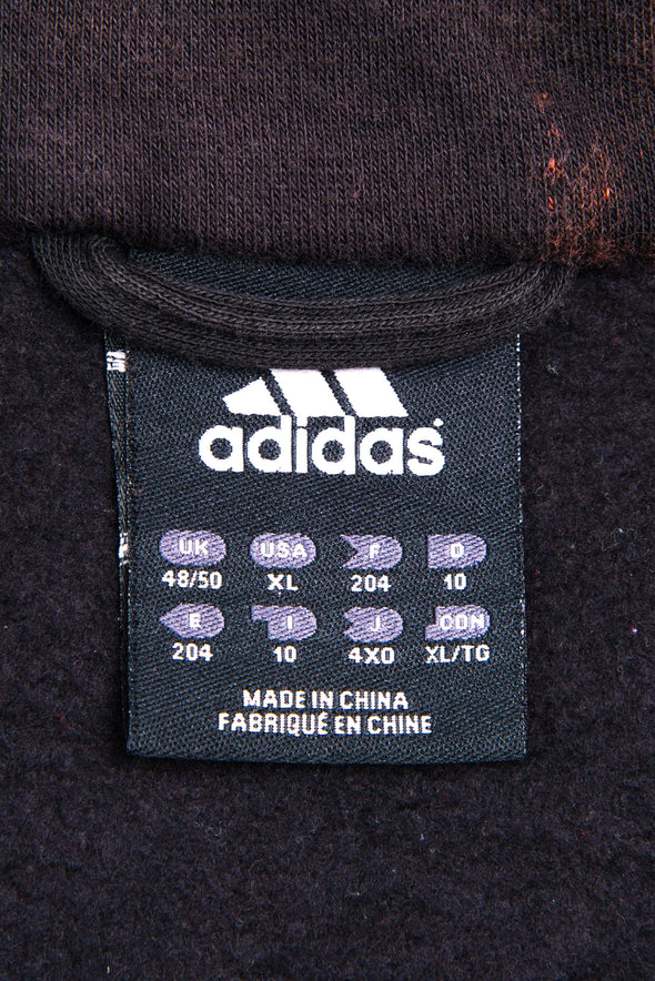 00's Adidas Bleach Dye 1/4 Zip Sweatshirt