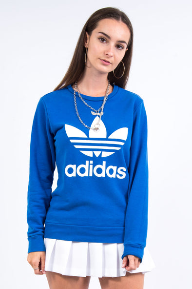 Adidas Blue Spell Out Sweatshirt