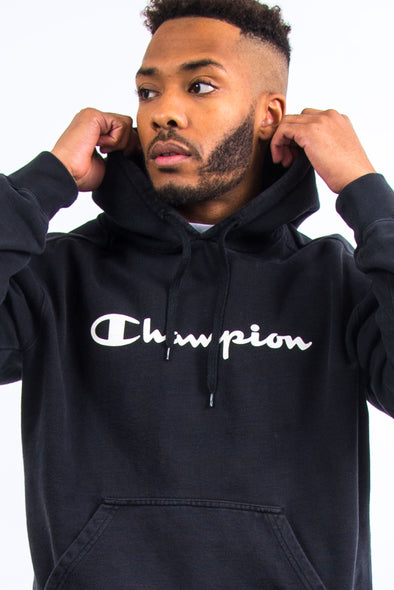 Champion Spell Out Logo Hoodie