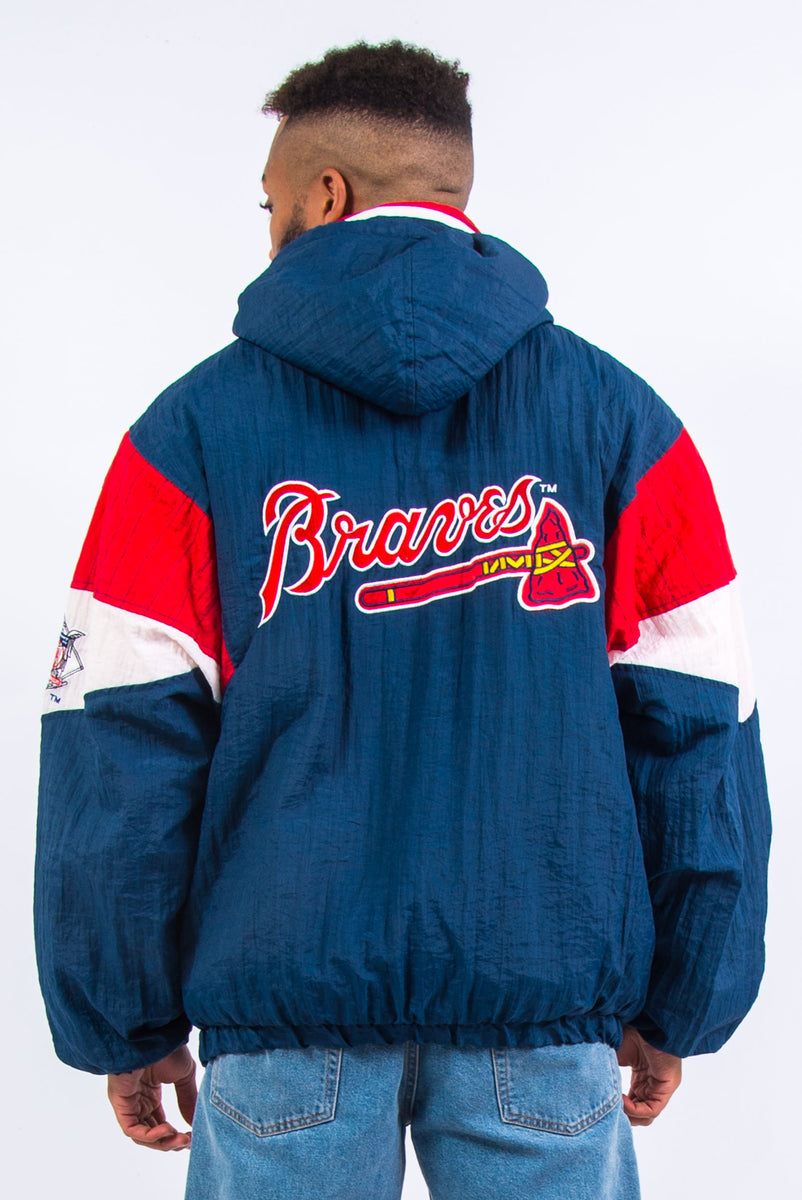 90s Atlanta Braves Jacket,vintage Atlanta Braves Jacket,vintage Braves  Jacket, Large Atlanta Braves Jacket, Warm Version,large Braves Jacket -   Canada
