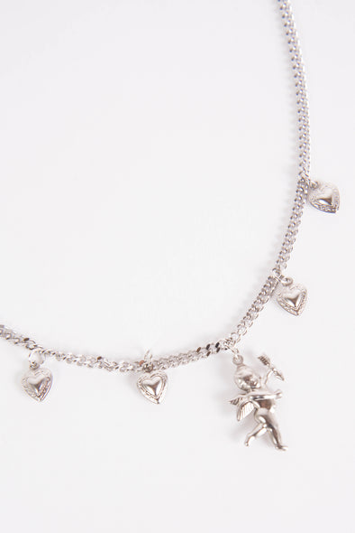 Cupid In Love Cherub Chain Necklace