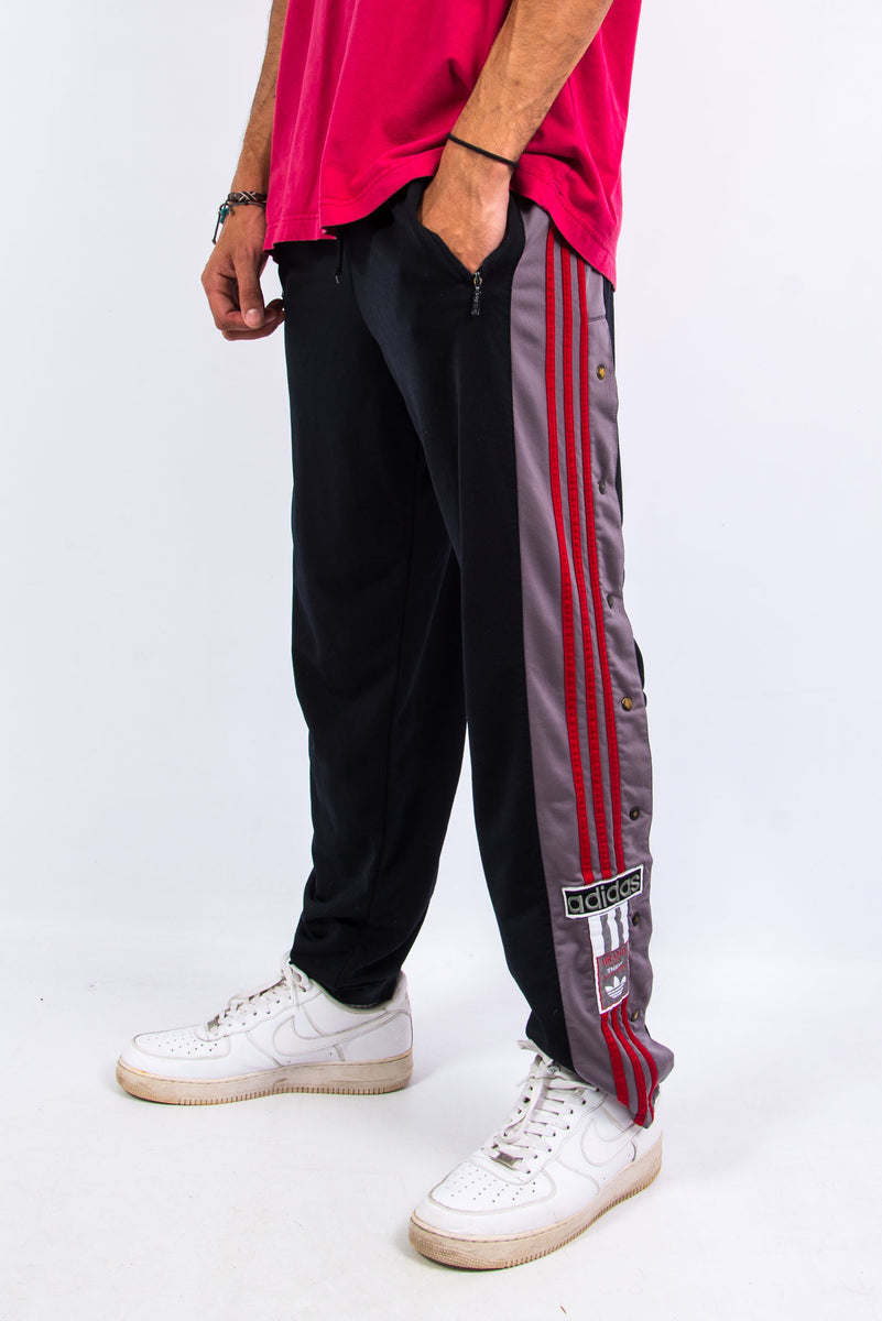 90's Vintage Adidas Popper Tracksuit Bottoms – The Vintage Scene