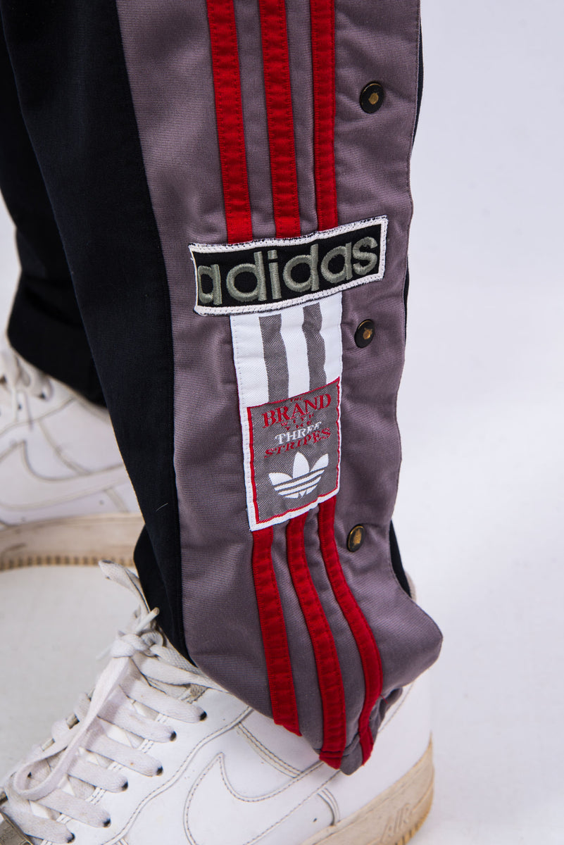 90's Vintage Adidas Popper Tracksuit Bottoms – The Vintage Scene