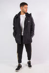 00's Adidas Black Padded Jacket Coat