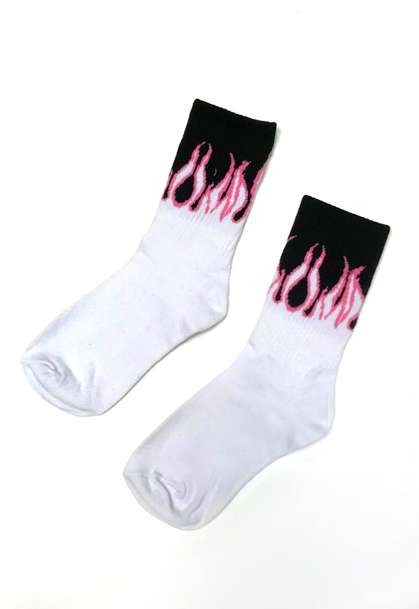 Flame Socks - Pink
