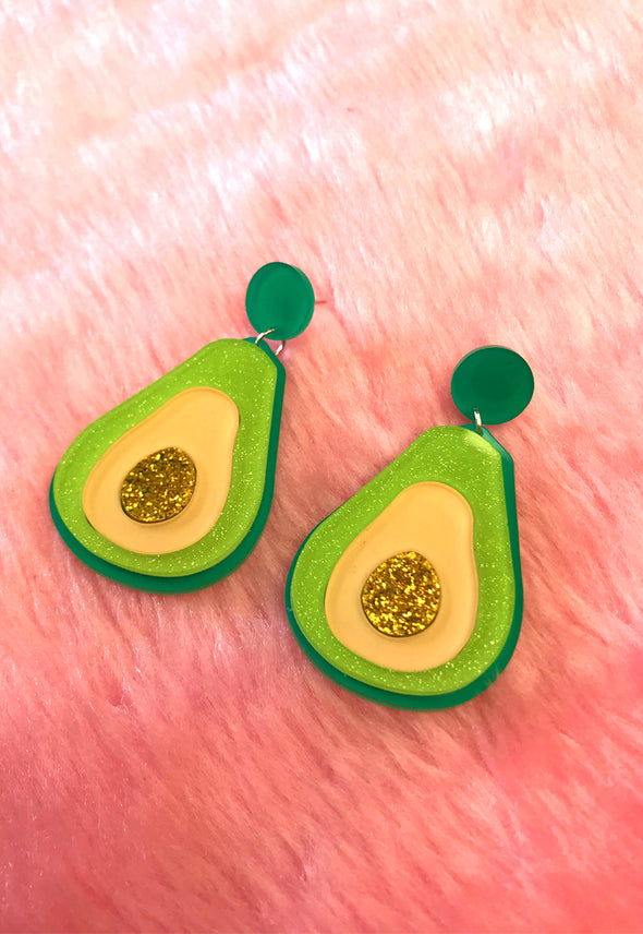 Avocado Acrylic Earrings