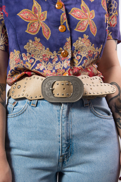 Vintage 70's Leather Belt