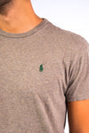 Beige Ralph Lauren Logo T-Shirt