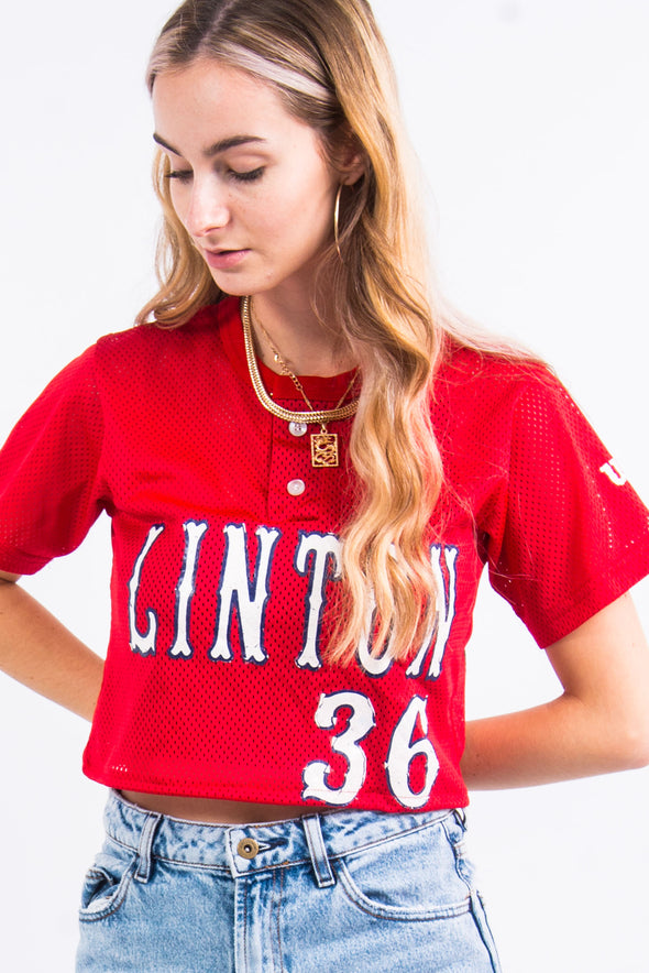 Vintage USA Cropped Baseball Shirt