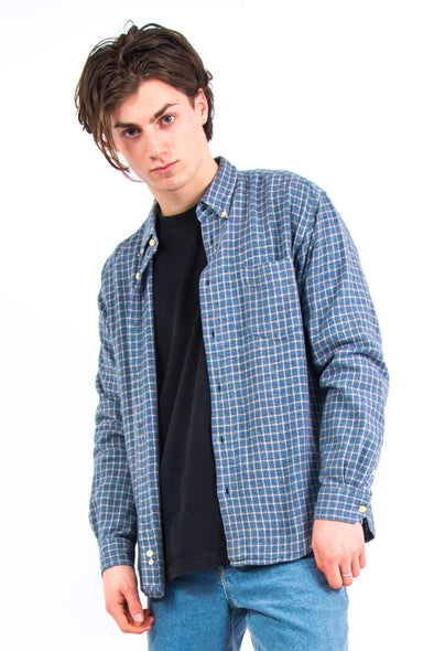 90's Square Check Flannel Shirt