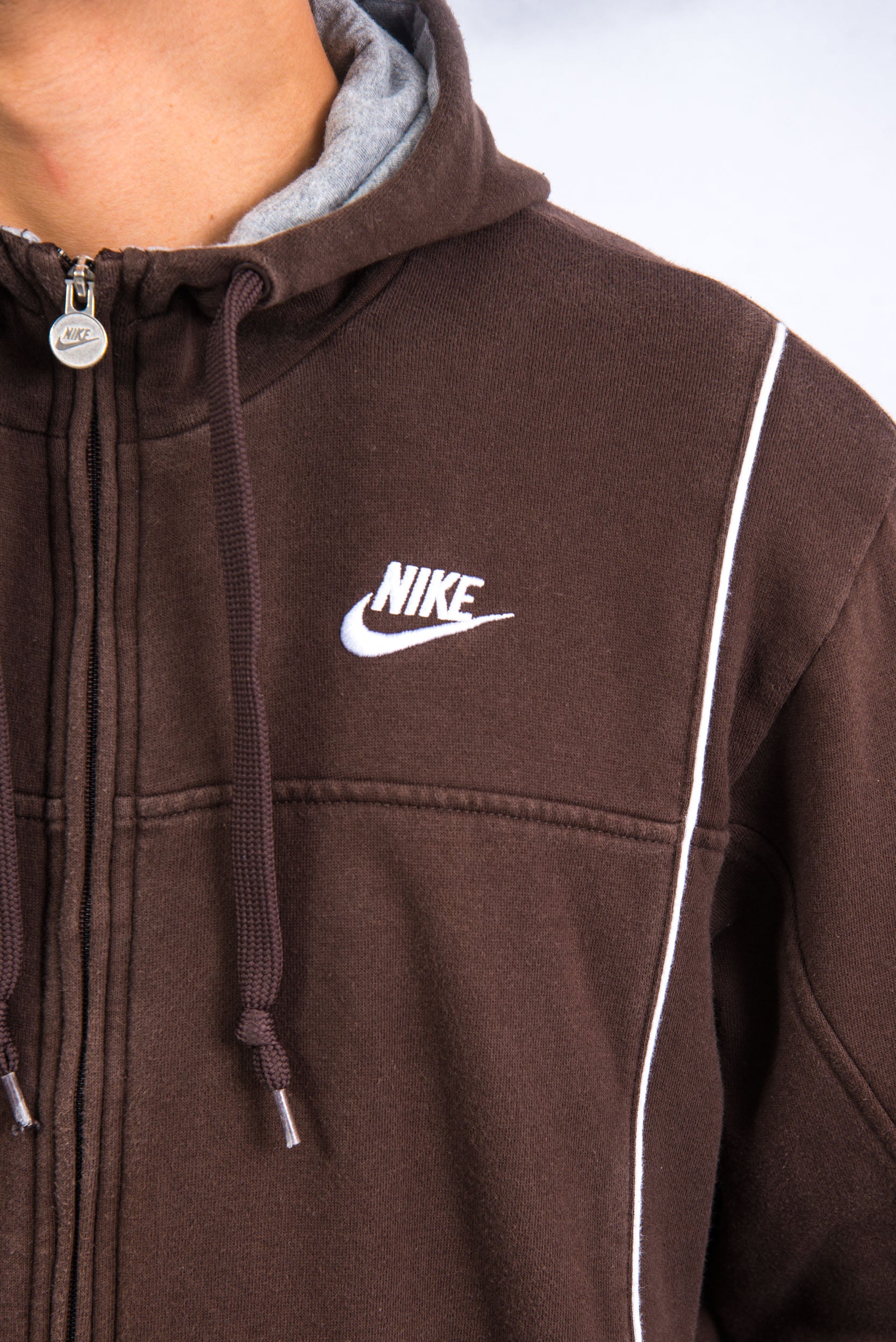 Y2K Nike Brown Full Zip Hoodie – The Vintage Scene