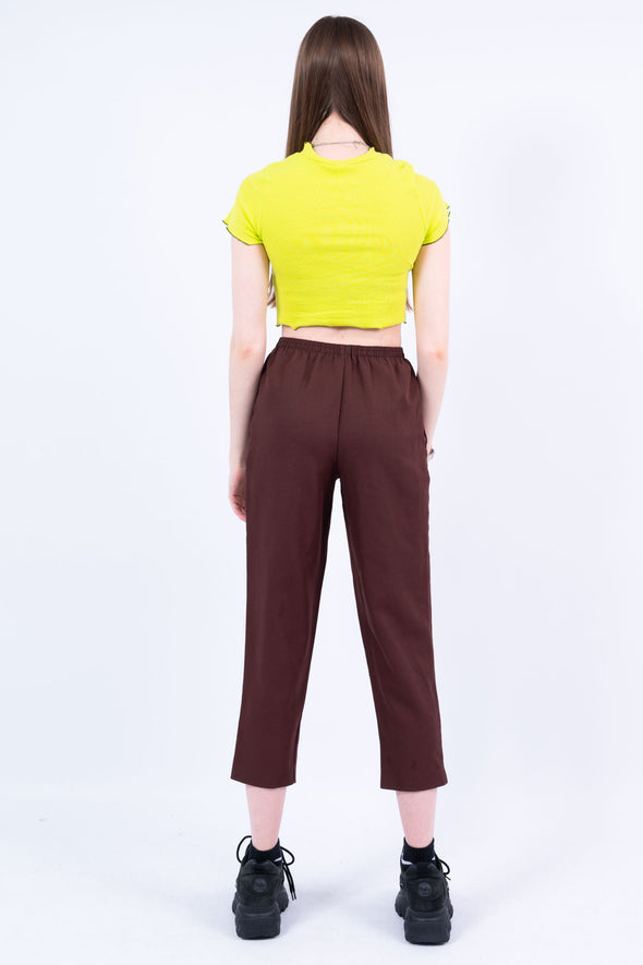 Vintage 90's Brown High Waist Trousers