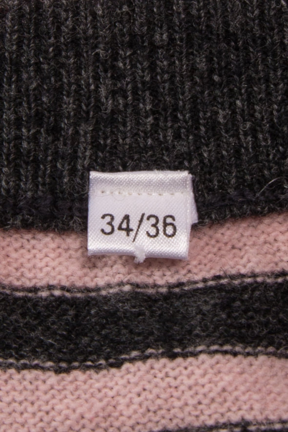 Vintage Y2K Knit Striped Pencil Skirt