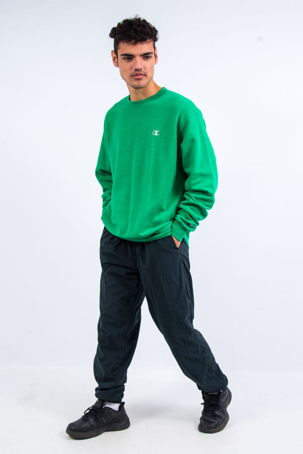 Vintage Green Champion Logo Sweatshirt