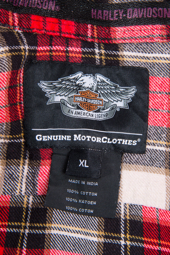 Vintage Harley Davidson Flannel Shirt