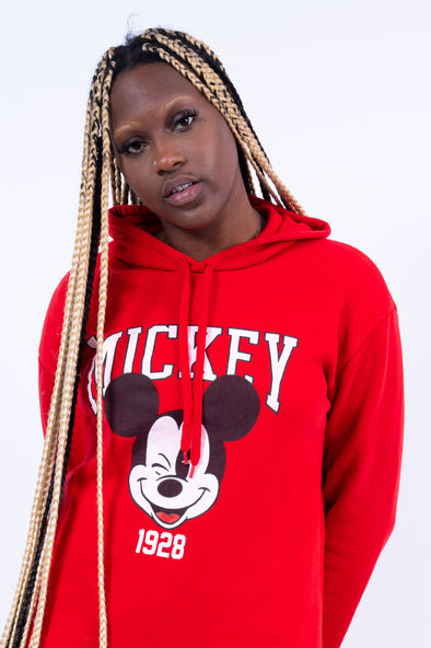 00's Mickey Mouse Hooded Sweatshirt Dress