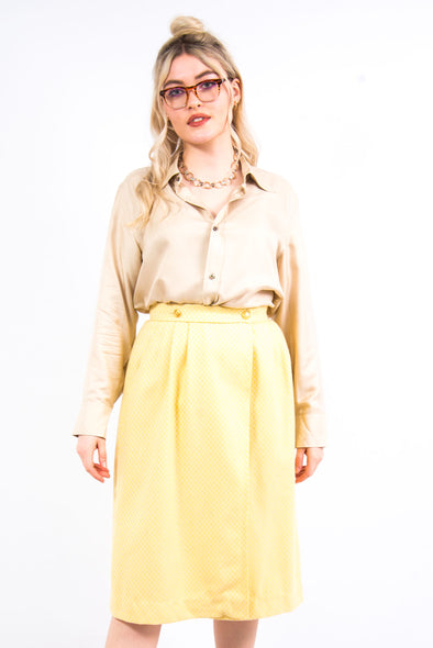 Vintage 70's Wool Midi Skirt