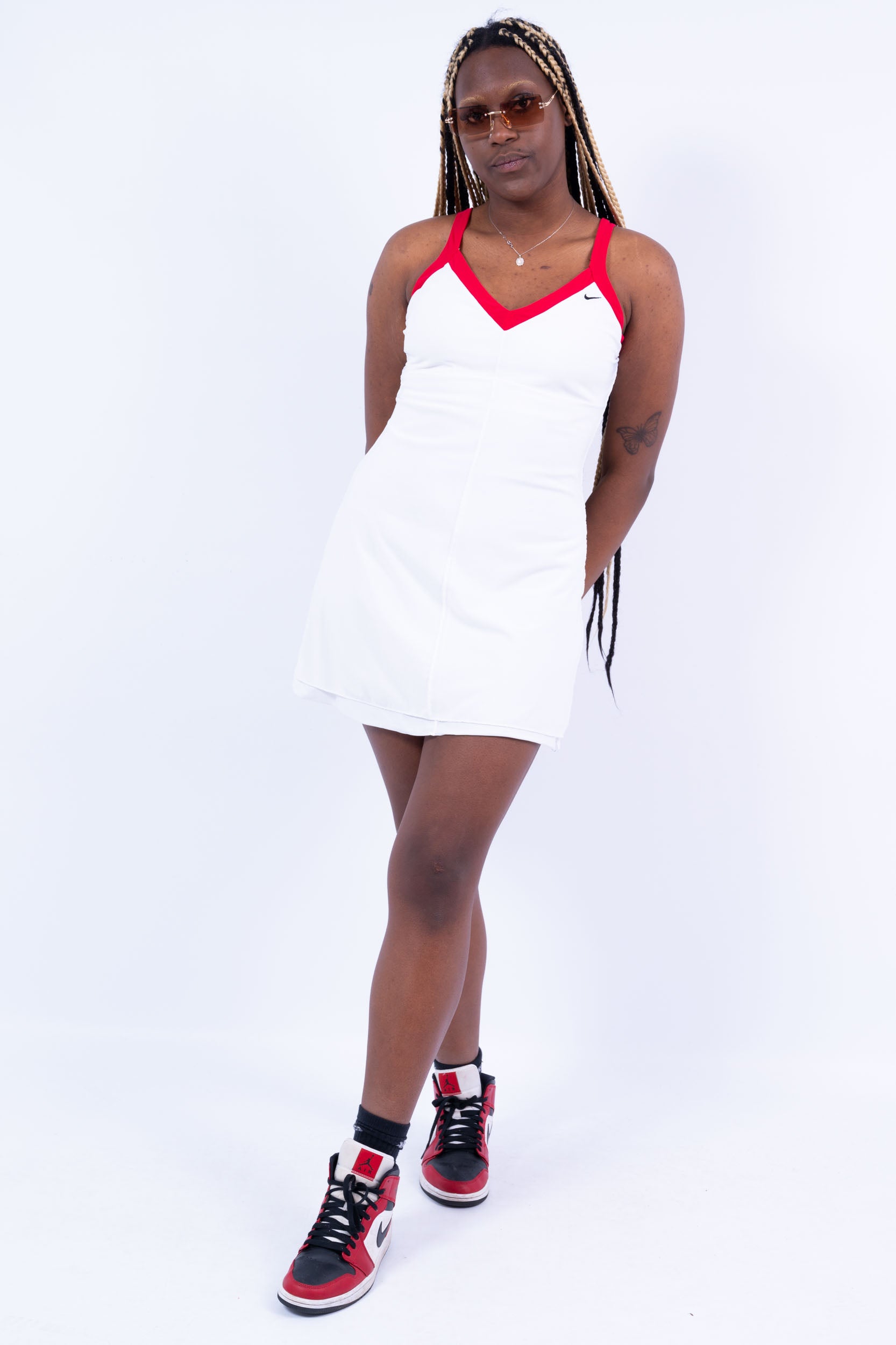 red and white nike dress Nike Court Slam Women's Tennis Dress
