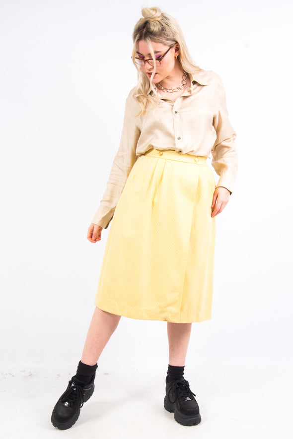 Vintage 70's Wool Midi Skirt