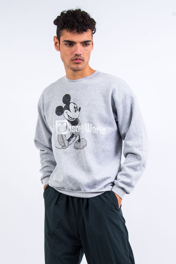 Retro Grey Disney World Sweatshirt