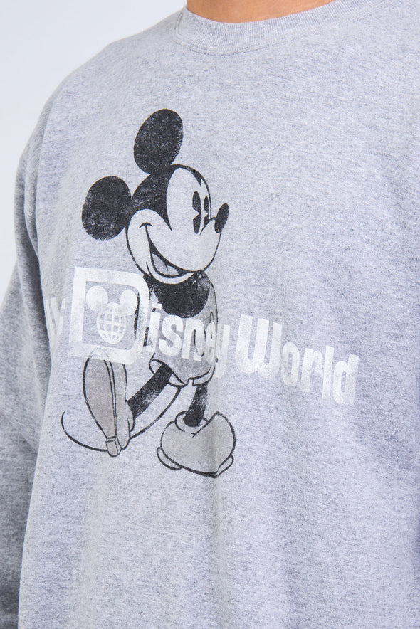 Retro Grey Disney World Sweatshirt