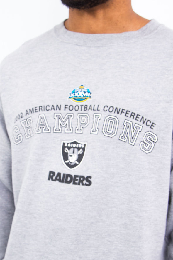 Vintage NFL LA Raiders 2002 Super Bowl Sweatshirt