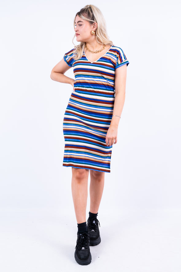 Vintage 80's Stripe Mini Dress