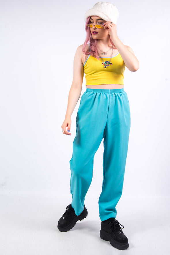 Vintage 90's Turquoise High Waist Trousers