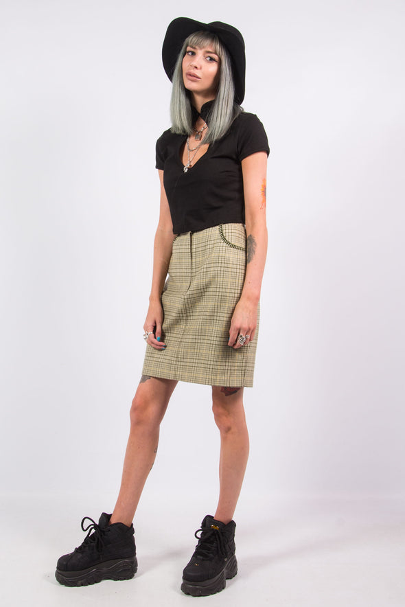 Vintage Tweed Style Mini Skirt