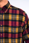 90's Check Pattern Cord Shirt