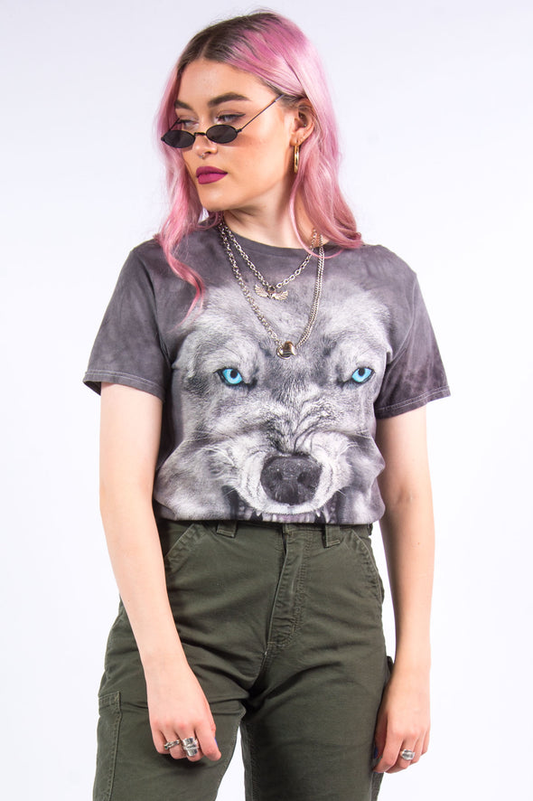 Vintage 90's Grunge Wolf Print T-Shirt