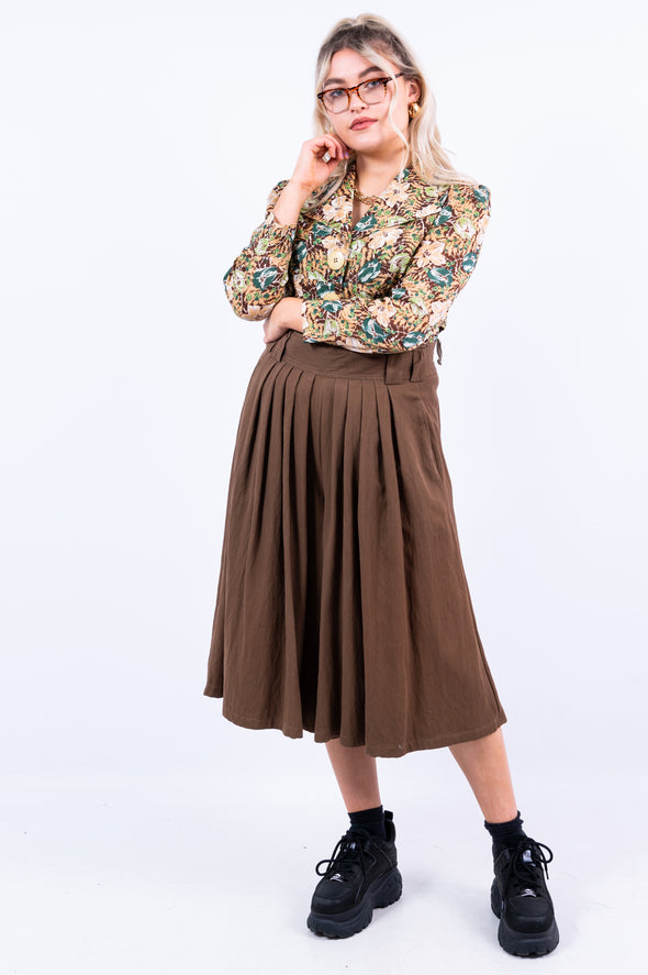 Vintage 80's Pleated Shorts Culottes