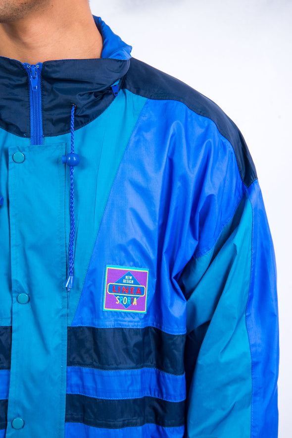 90's Vintage Blue Cagoule Jacket