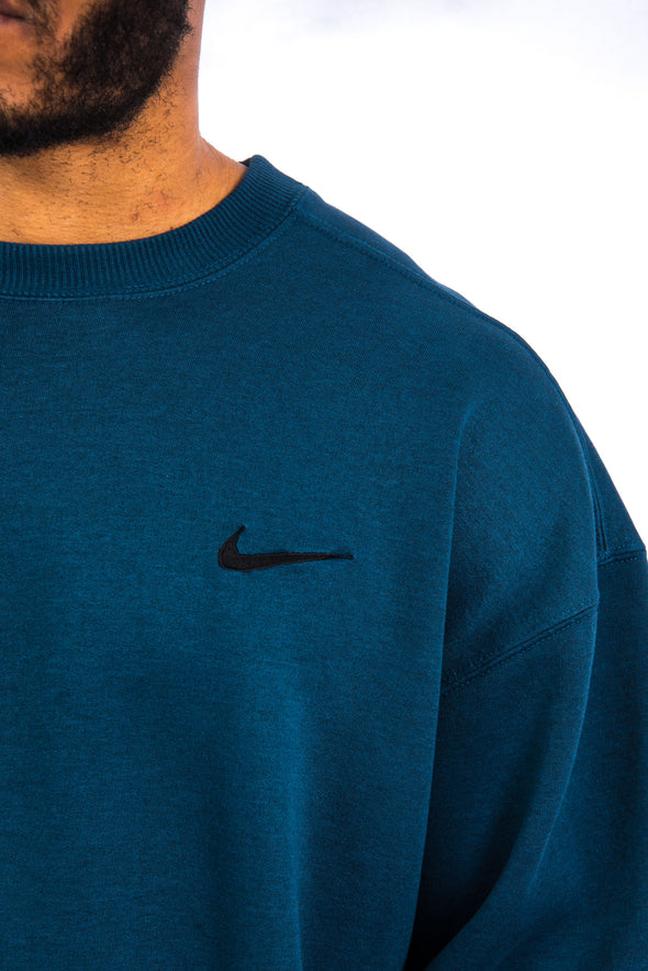 90's Vintage Blue Nike Sweatshirt