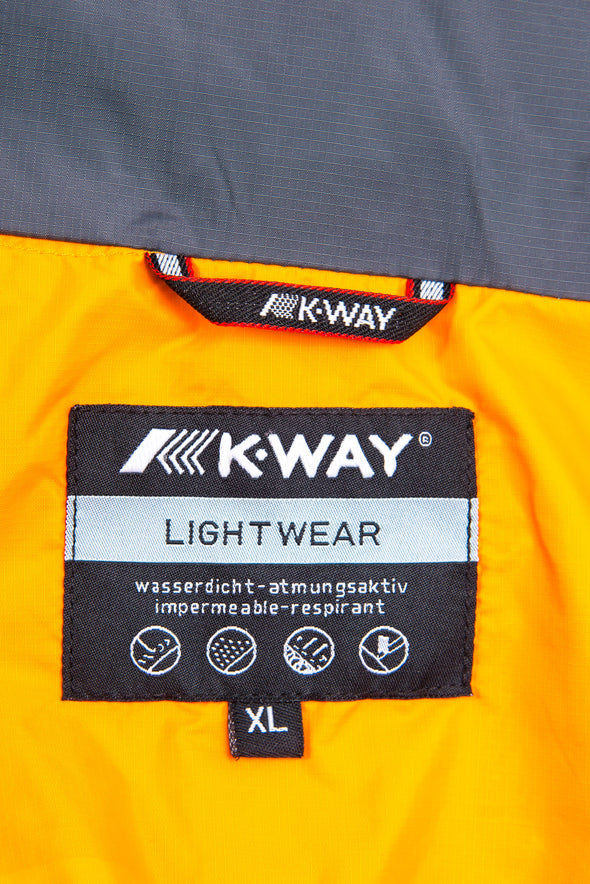 K-Way Orange Waterproof Jacket
