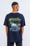 Vintage Harley Davidson Tattoo Print T-Shirt