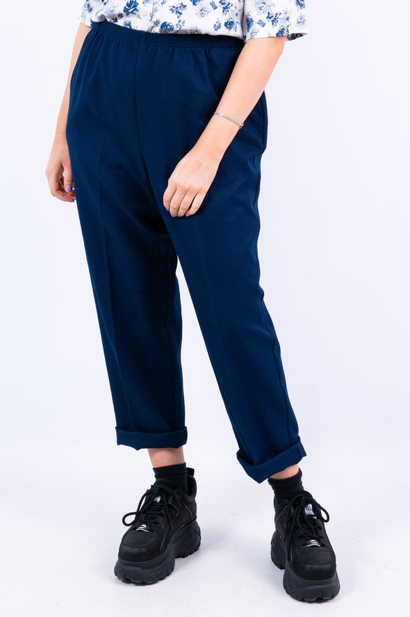 Vintage 90's Navy High Waist Trousers