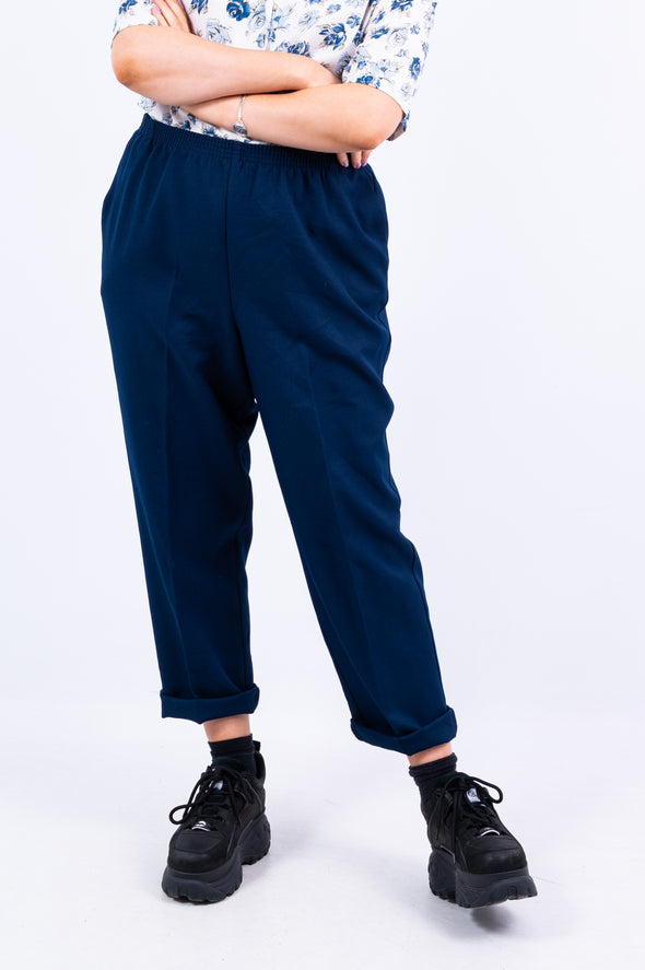 Vintage 90's Navy High Waist Trousers
