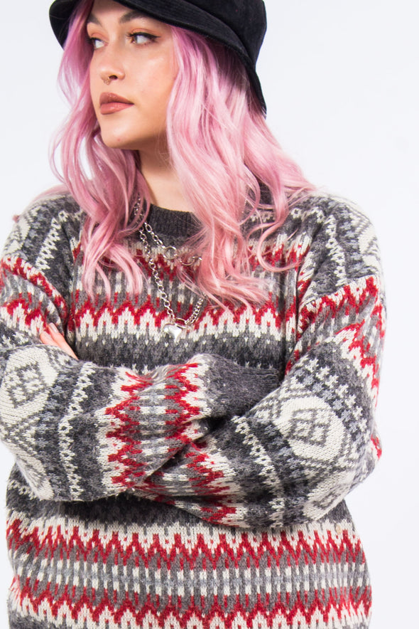 Vintage 90's Grandad Knit Jumper