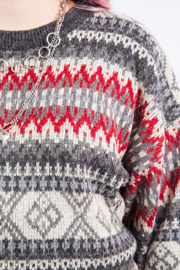 Vintage 90's Grandad Knit Jumper