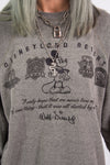 Vintage 90's Disneyland Mickey Mouse Grey Sweatshirt