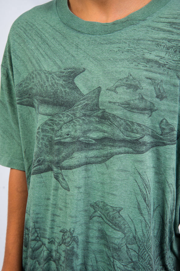Vintage St Petes Beach Florida t-shirt with ocean sea life print