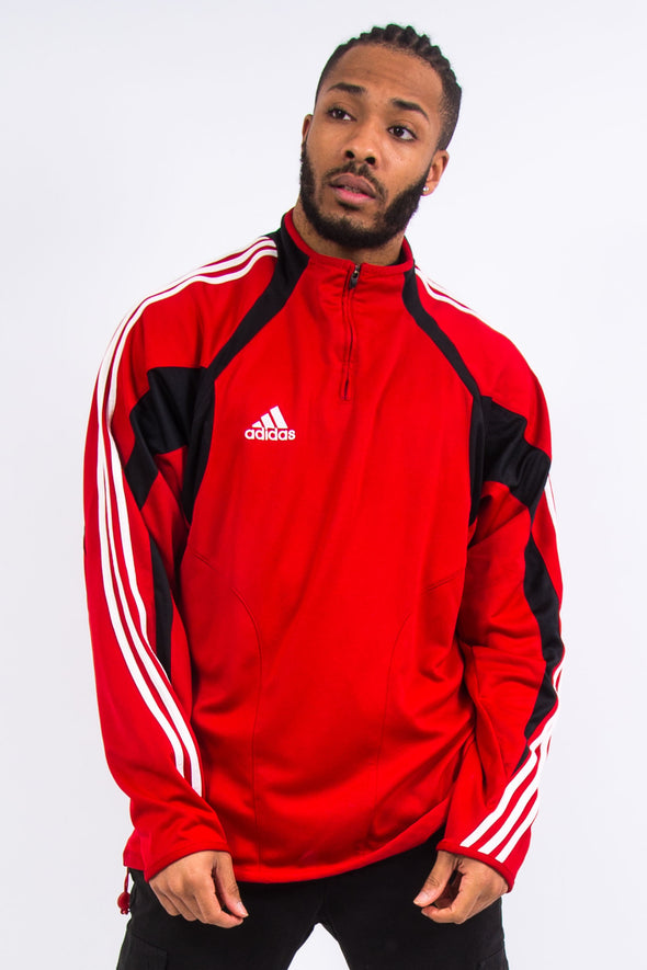 00's Adidas 1/4 Zip Sports Pullover