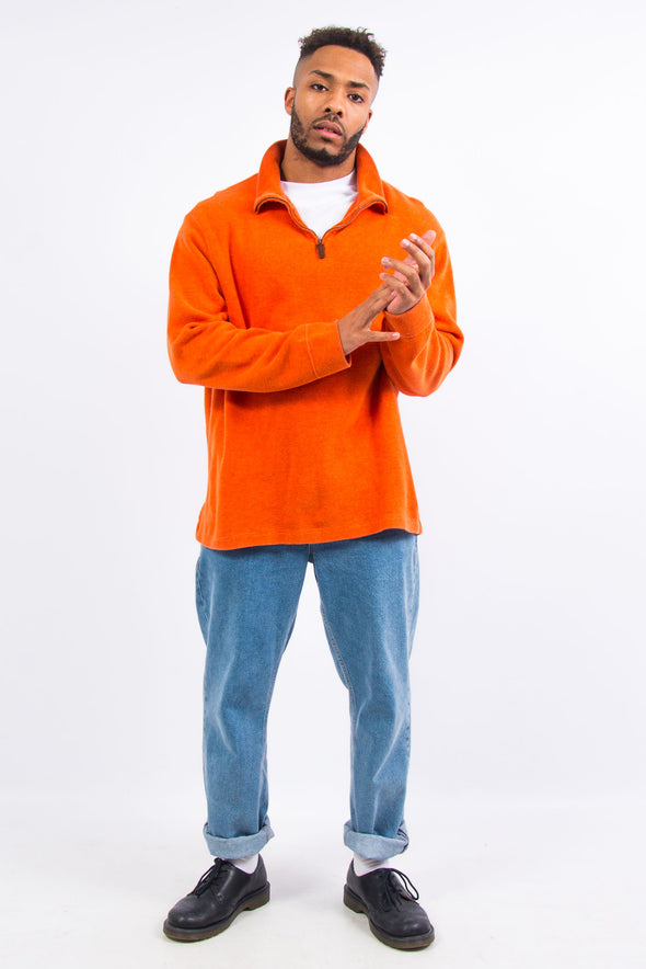Orange Ralph Lauren 1/4 Zip Sweatshirt