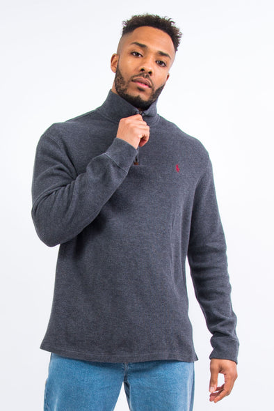 Grey Ralph Lauren 1/4 Zip Sweatshirt