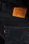Vintage Levi's 550 black denim cut off shorts