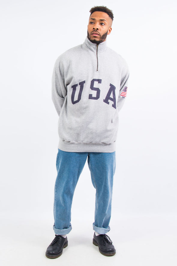 Ralph Lauren USA 1/4 Zip Sweatshirt