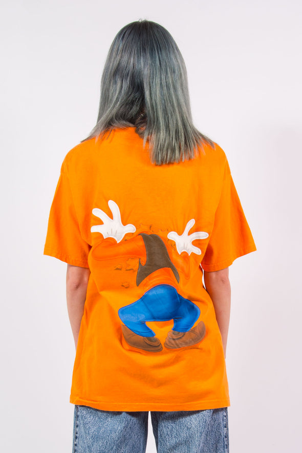 Vintage 90's Orange Disney Goofy T-Shirt