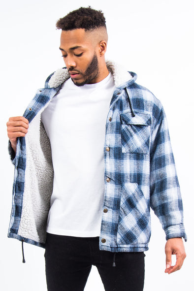 Vintage Fleece Lined Flannel Shirt Jacket