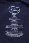 Vintage 90's Navy Disney T-Shirt with velvet Mickey Mouse Graphic 